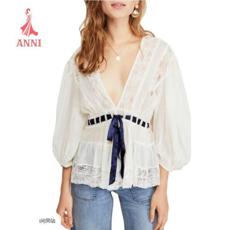 ANNI Tie-Dye T-Shirt Collection - Blue White Light Green S M L XL - 5% Elastane 95% Polyester - Fall Fashion - Stylish Comfortable Trendy Casual Wear Fashion Womenswear Blouse Top