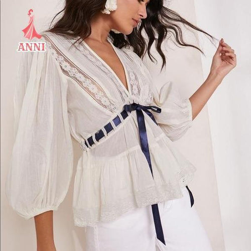 ANNI Tie-Dye T-Shirt Collection - Blue White Light Green S M L XL - 5% Elastane 95% Polyester - Fall Fashion - Stylish Comfortable Trendy Casual Wear Fashion Womenswear Blouse Top