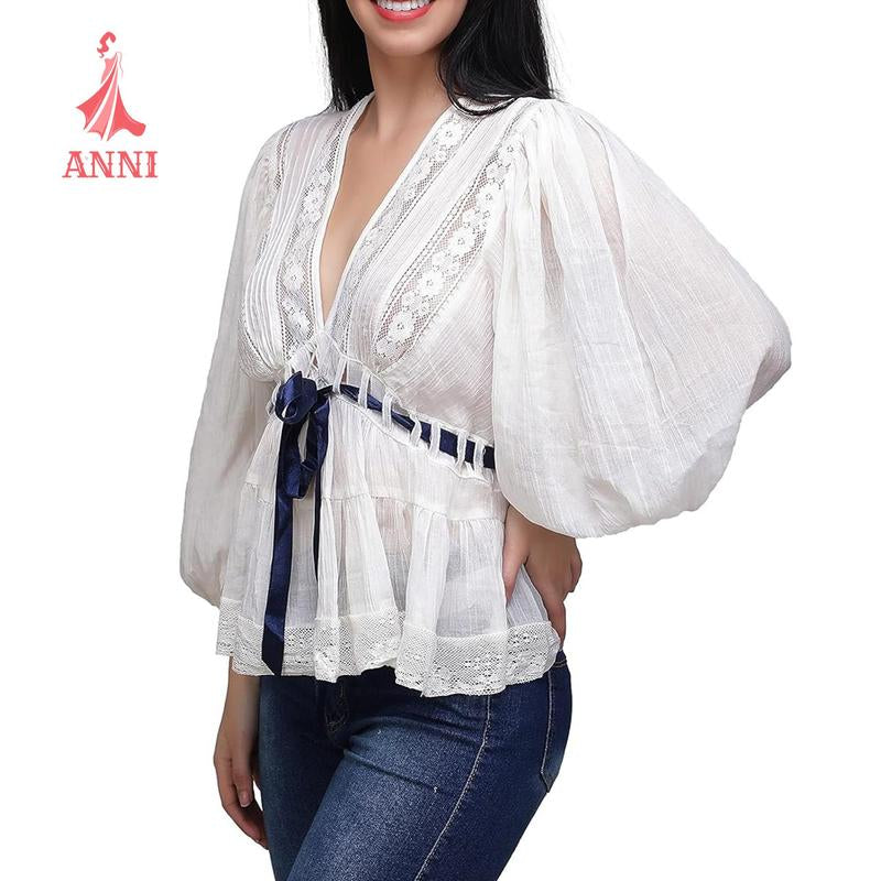 ANNI Tie-Dye T-Shirt Collection - Blue White Light Green S M L XL - 5% Elastane 95% Polyester - Fall Fashion - Stylish Comfortable Trendy Casual Wear Fashion Womenswear Blouse Top