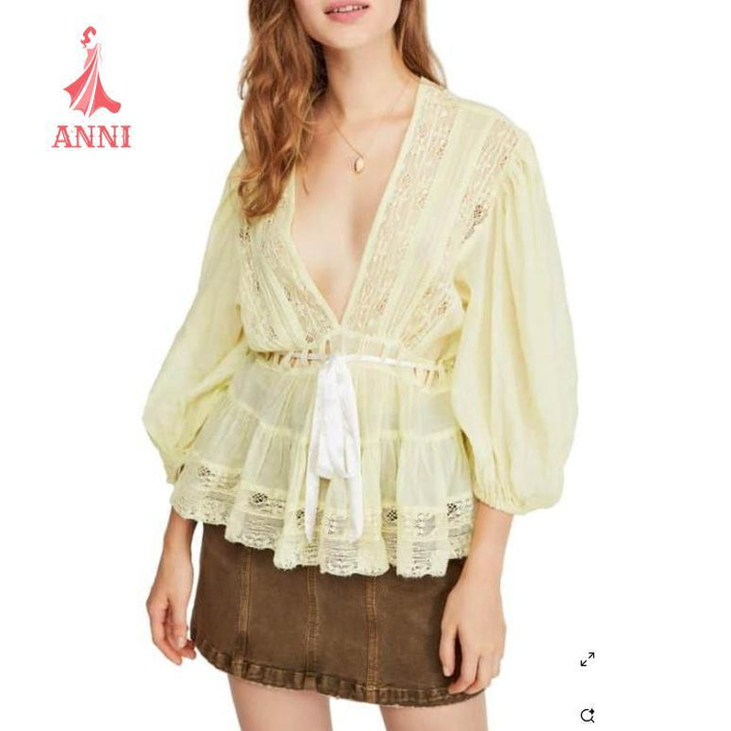 ANNI Tie-Dye T-Shirt Collection - Blue White Light Green S M L XL - 5% Elastane 95% Polyester - Fall Fashion - Stylish Comfortable Trendy Casual Wear Fashion Womenswear Blouse Top